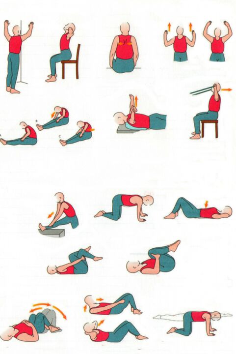 Clases deportivas de medios para osteocondrose